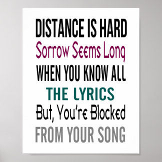 Affiches Distance (taille d'image standard)