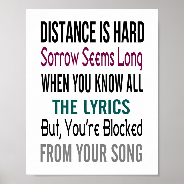 Affiches Distance (taille d'image standard) (Devant)