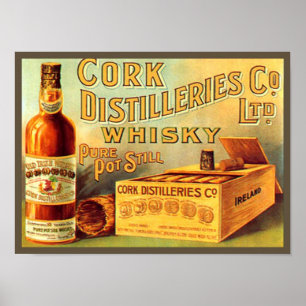 Affiches Distillerie de corail Whisky Vintage Ad