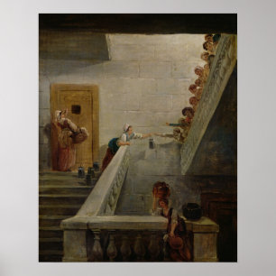 Affiches Distribution de lait à la prison St. Lazare, 1794