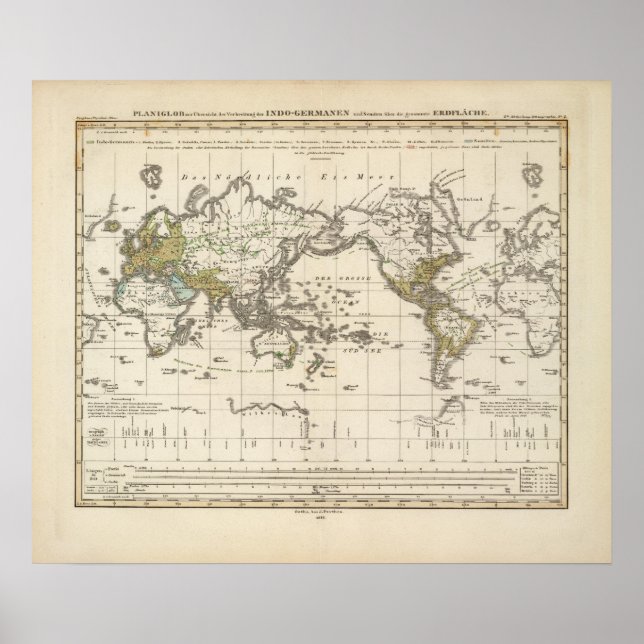 Affiches distribution des Indo germaniques (Devant)