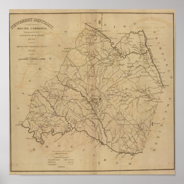 Affiches District de Newberry, Caroline du Sud (Devant)