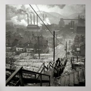 Affiches DISTRICT MILL de 1940 PITTSBURGH