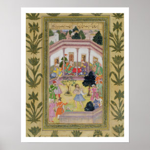 Affiches Disturbance by a madman at a social gathering, fro