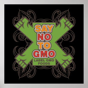 Affiches Dites non à GMO