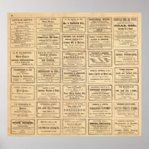Affiches Diverses publicités pétrolières