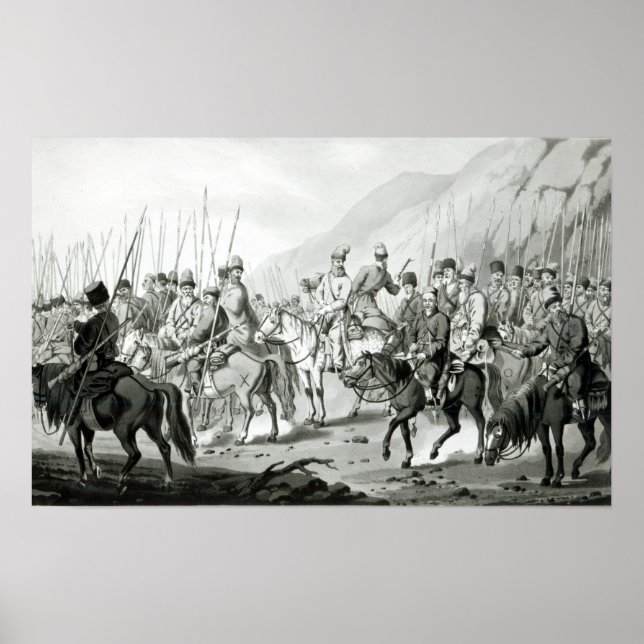 Affiches Diverses tribus de cosaques russes (Devant)
