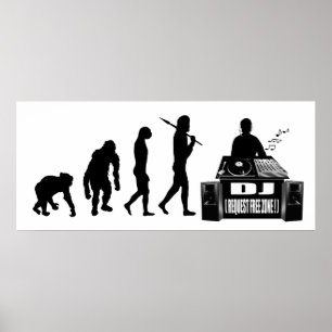 Affiches DJ et les amateurs de vinyle de MC engrenages DJ D