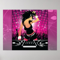 DJ Raver Girl Dancing