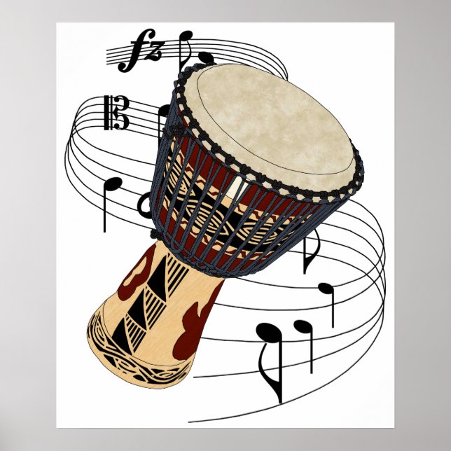 Affiches Djembe (Devant)