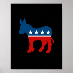 AFFICHES DNC - DÉMOCRATE - ÂNE