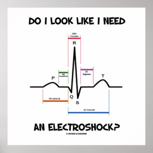 Affiches Do I Look Like I Need An Electroshock ? ECG