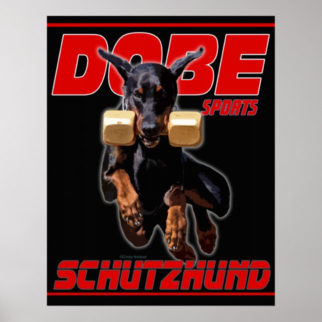 Affiches Dobe Sports Schutzhund Récupérer la conception (Devant)