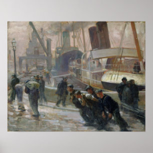 Affiches Dockers de Liverpool chez Dawn, 1903