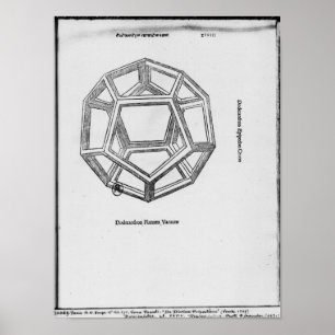 Affiches Dodécahedron, de 'De Divina Proportione'