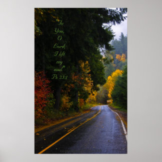 Affiches Dodge Road Splendor avec verset Écriture