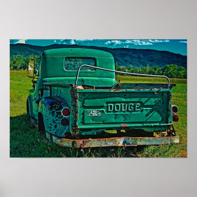 Affiches Dodge vert (Devant)