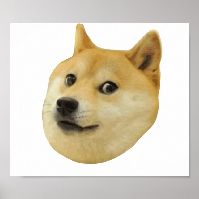 Affiches Doge Très Waouh Beaucoup Chien Telle Shiba Shibe I (Devant)