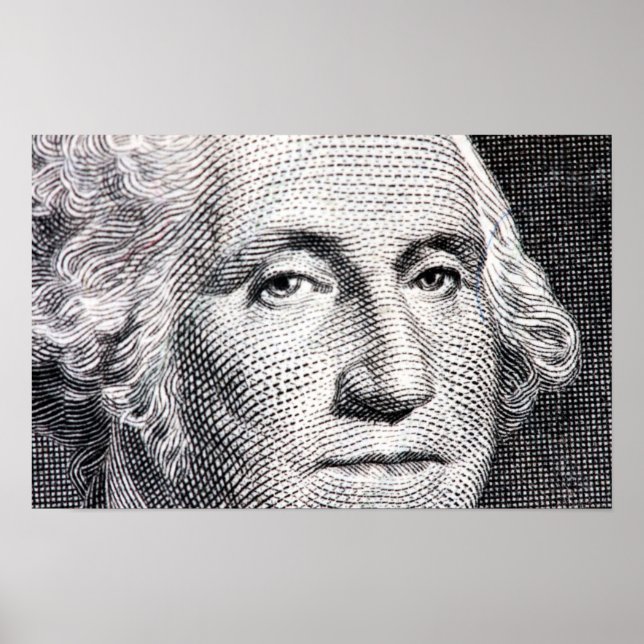 Affiches dollar de george washington (Devant)