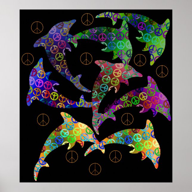 Affiches Dolphin Peace Pod (Devant)