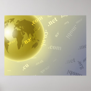 Affiches Domain Globe Background
