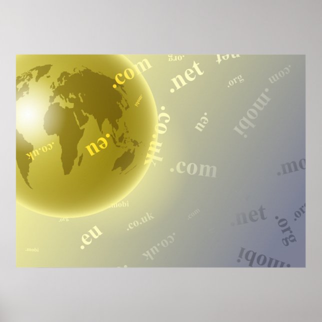 Affiches Domain Globe Background (Devant)