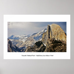 AFFICHES DÔME SEMI-CIRCULAIRE VU DEPUIS GLACIER POINT