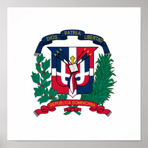 Affiches Dominican Republic Coat of Arms
