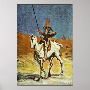 Affiches Don don Quichotte et Sancho Panza par Daumier