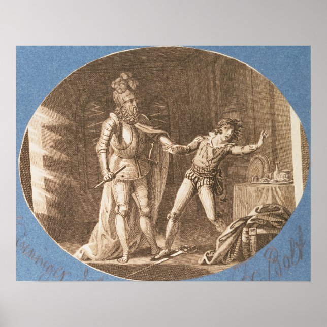 Affiches Don Giovanni et la statue du Commandantore (Devant)