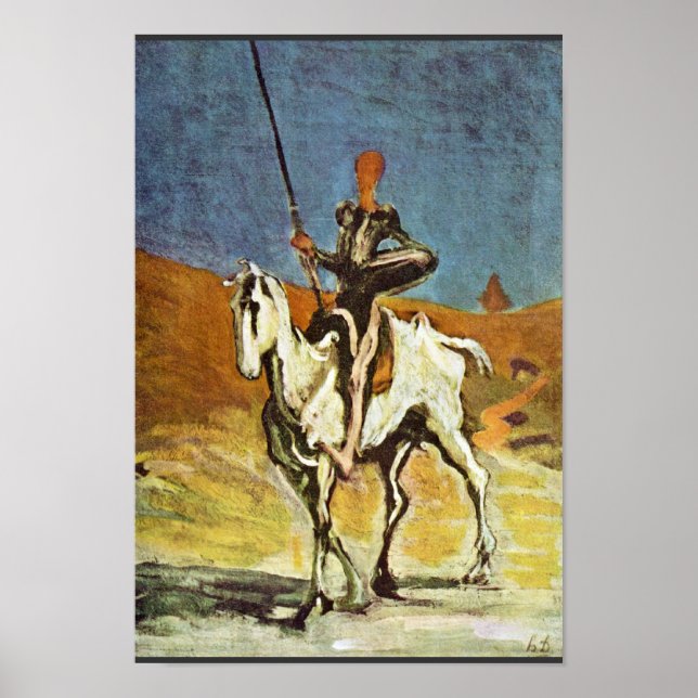 Affiches Don Quichotte Et Sancho Panza De Daumier Honoré (B (Devant)