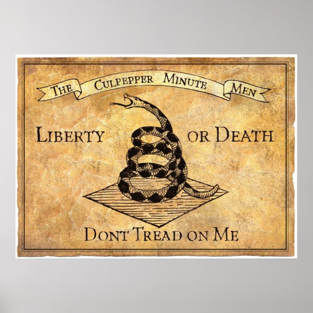 Affiches Don’t Tread on Me (Devant)
