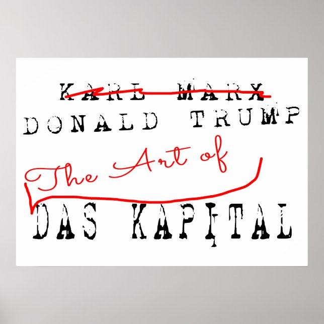 Affiches Donald Trump - L'Art De Das Kapital (Devant)