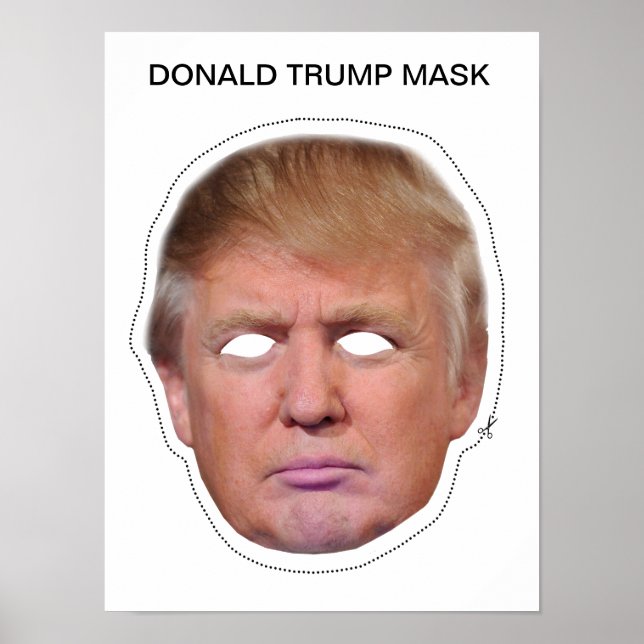 Affiches Donald Trump Masque (Devant)