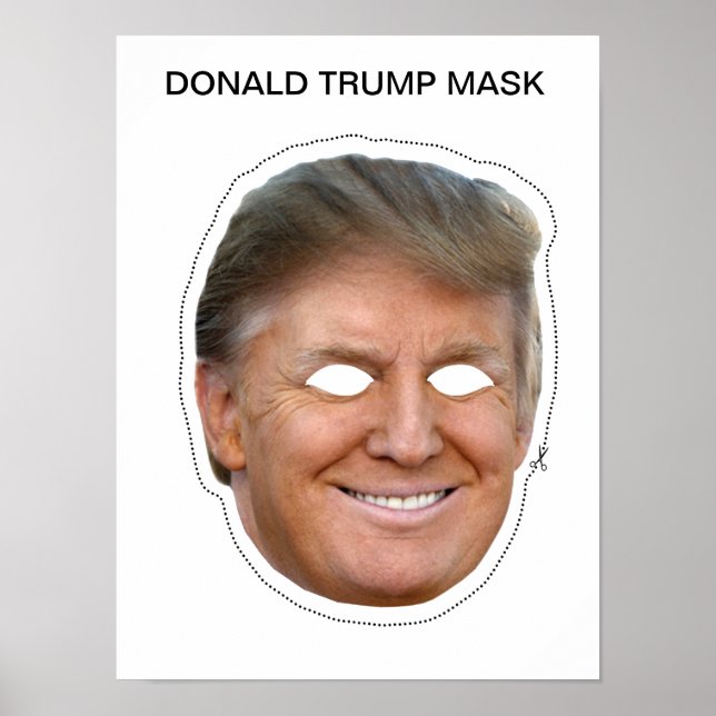 Affiches Donald Trump Masque (Devant)