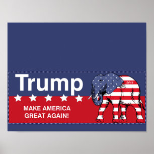Affiches donald trump républicain 2016