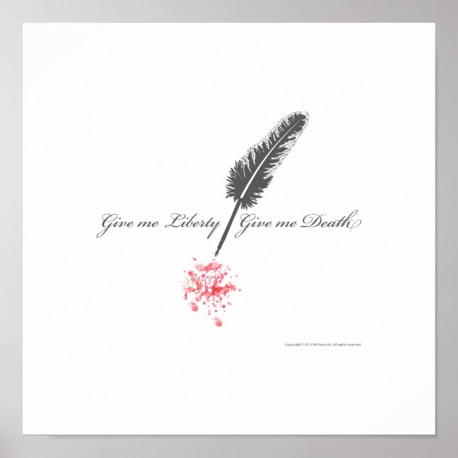 Affiches Donnez-moi la liberté ou donnez-moi la mort (Devant)