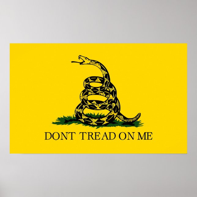 Affiches Dont Tread On Me - Drapeau Gadsden (Devant)