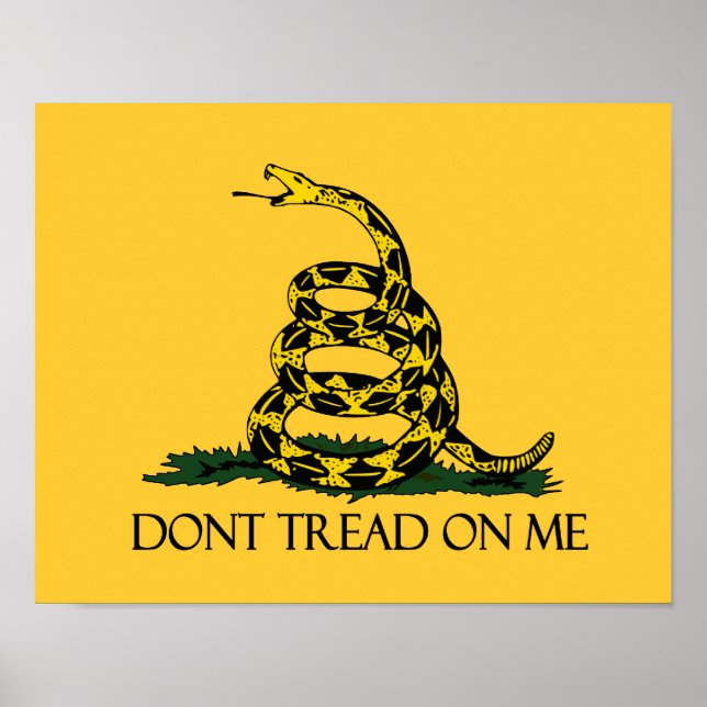 Affiches Dont Tread on Me Gadsden Drapeau militaire histori (Devant)