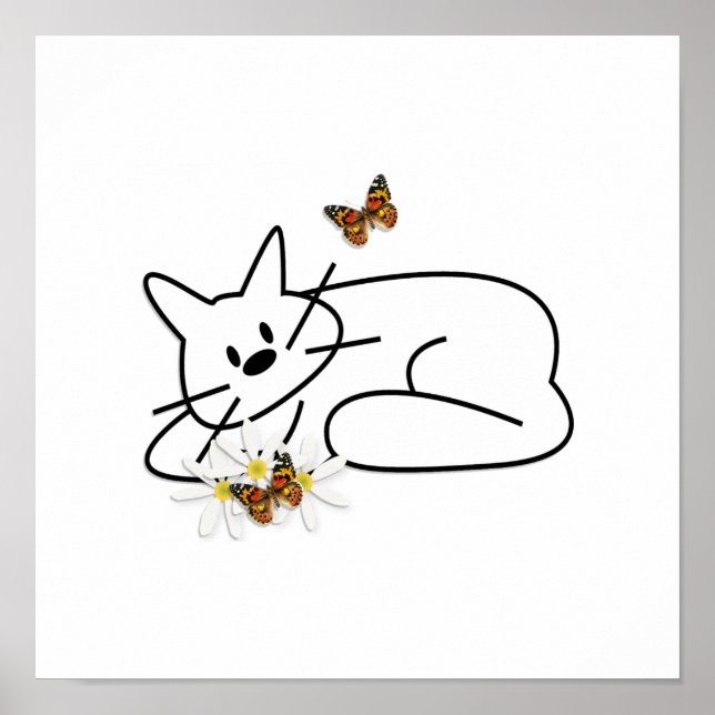 Affiches Doodle cat (Devant)