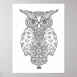 Affiches Doodle Owl 2