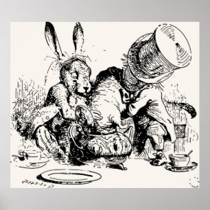 Affiches Dormouse Dans Le Teapot Mad Tea Party
