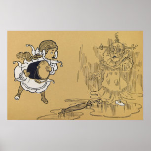 Affiches Dorothy fondant la sorcière mauvaise magicien d'O