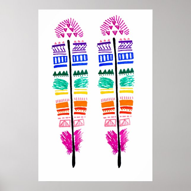 Affiches Double plumes (Devant)