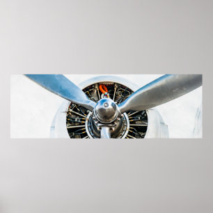 Affiches Douglas DC-3 Aircraft. Hélice