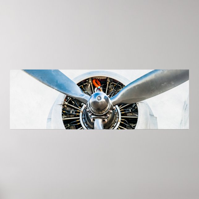 Affiches Douglas DC-3 Aircraft. Hélice (Devant)