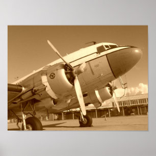 Affiches Douglas DC-3/plan rapproché de C-47