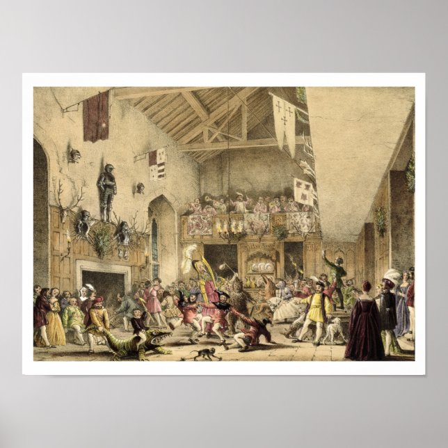 Affiches Douzième Night Revels in the Great Hall, Haddon Ha (Devant)