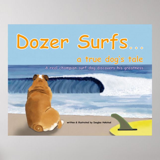 Affiches Dozer Surfs...une histoire de chien (Devant)