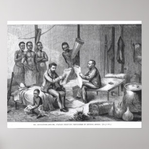 Affiches Dr. David Livingstone (1813-73) et M. Henry Mort